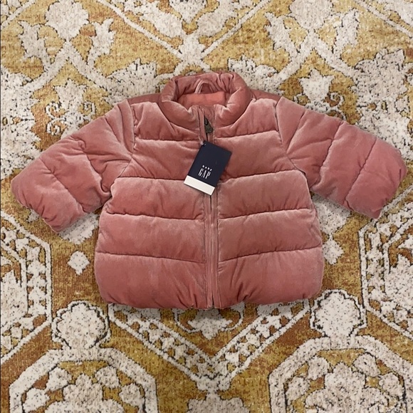 Nwt Baby Gap Velvet Puffer Coat 